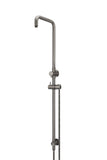 Shower Rail with Hose (excludes Rose and Handshower) - Gun Metal - MZ07B-PVDGM