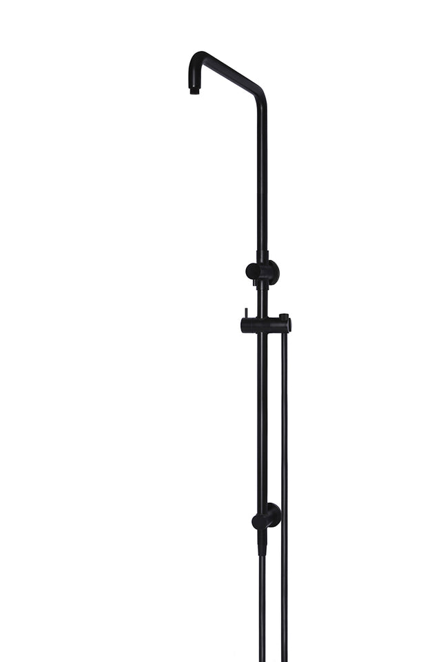 Shower Column with Hose (excludes Rose and Handshower) - Matte Black (SKU: MZ07B) by Meir