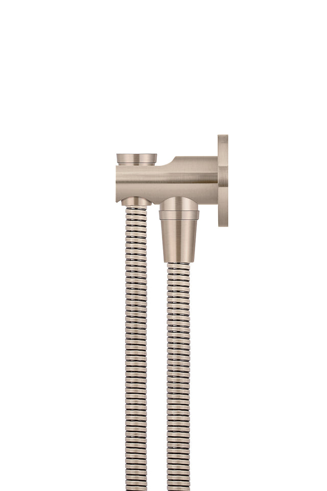 Bracket Set with Hose (excludes Handshower) - Champagne (SKU: MZ08B-CH) by Meir