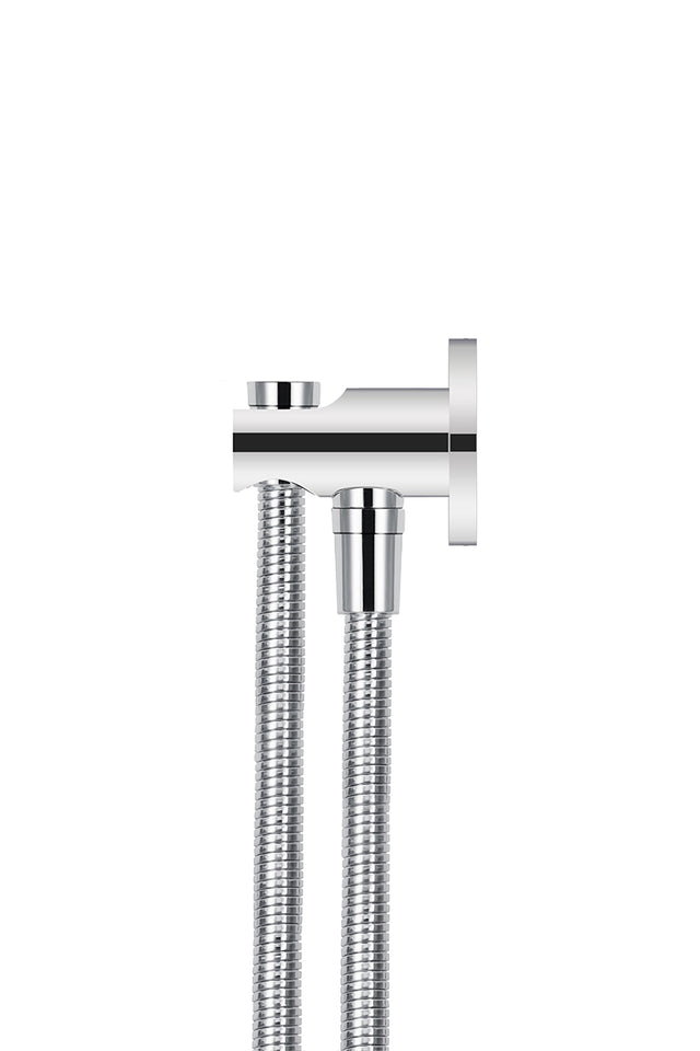 Bracket Set with Hose (excludes Handshower) - Polished Chrome (SKU: MZ08B-C) by Meir