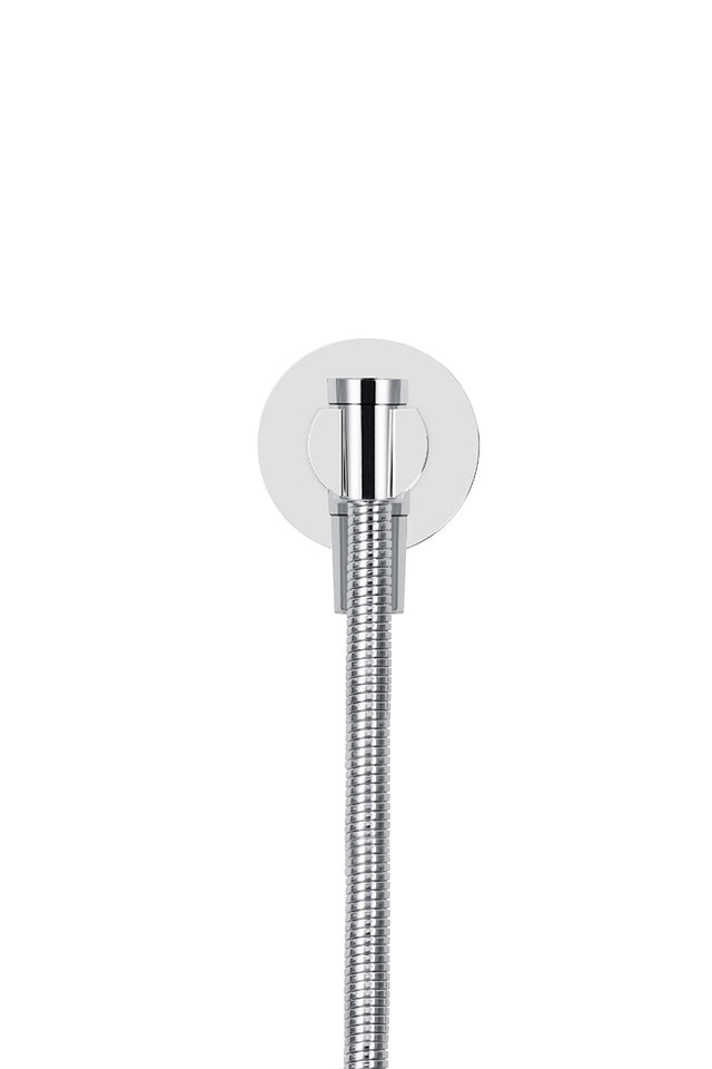 Bracket Set with Hose (excludes Handshower) - Polished Chrome (SKU: MZ08B-C) by Meir