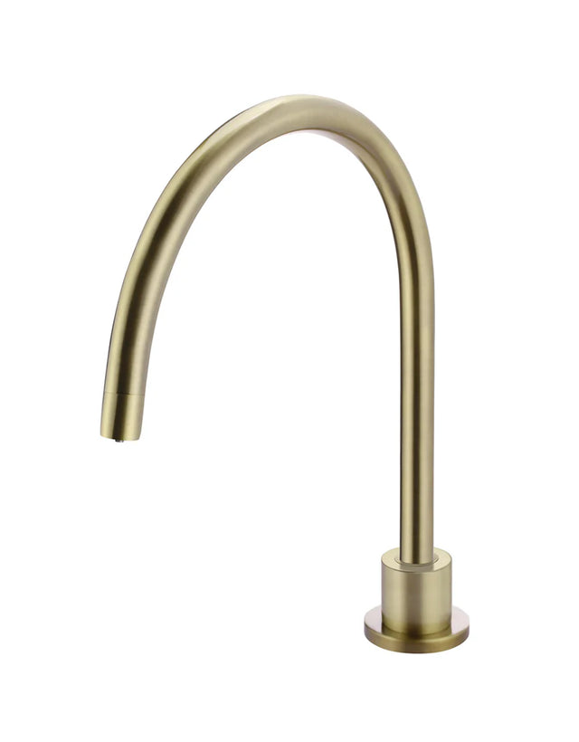 Deck Mounted Kitchen High Rise Swivel Spout - Tiger Bronze (SKU: MKS08-PVDBB) by Meir