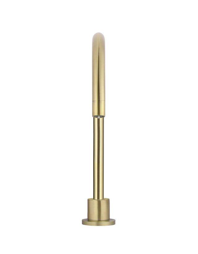 Deck Mounted Kitchen High Rise Swivel Spout - Tiger Bronze (SKU: MKS08-PVDBB) by Meir