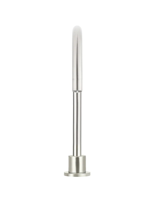 Deck Mounted Basin High Rise Swivel Spout - Brushed Nickel (SKU: MBS08-PVDBN) by Meir