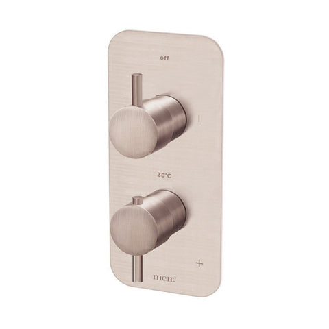 Thermostatic Single Function Mixer - Champagne