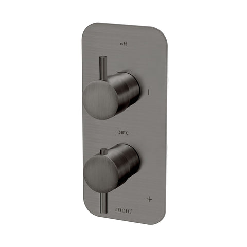 Thermostatic Single Function Mixer - Gun Metal