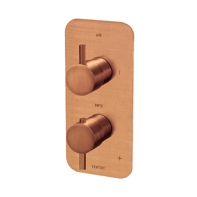 Thermostatic Single Function Mixer - Lustre Bronze (SKU: MTV11-PVDBZ) by Meir