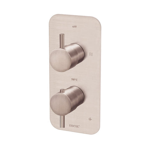 Thermostatic Dual Function Mixer - Champagne