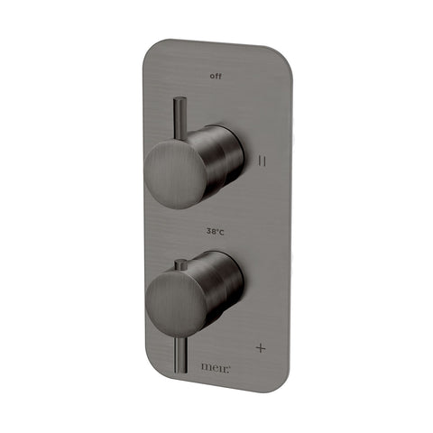 Thermostatic Dual Function Mixer - Gun Metal
