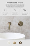 Piccola Tall Basin Mixer Tap with 130mm Spout - PVD Brushed Nickel - MB03XL.01-PVDBN