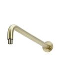 Round Wall Shower Curved Arm 400mm - Tiger Bronze - MA09-400-PVDBB