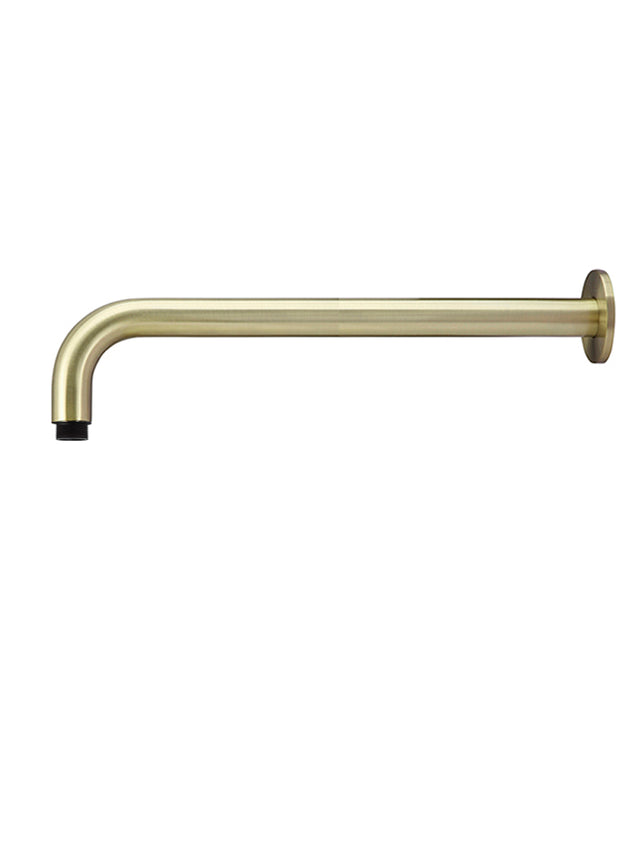 Round Wall Shower Curved Arm 400mm - Tiger Bronze (SKU: MA09-400-PVDBB) by Meir