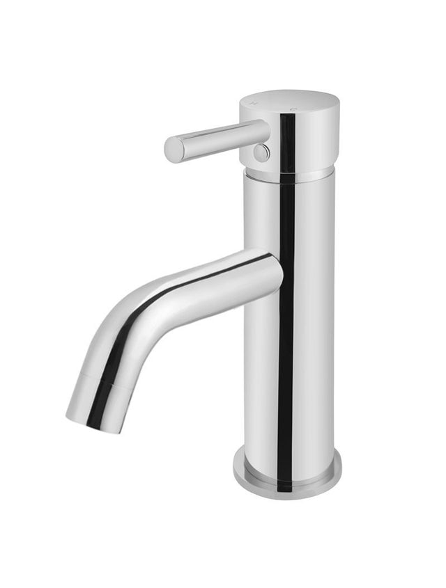 Round Basin Mixer Curved - Polished Chrome (SKU: MB03-C) by Meir