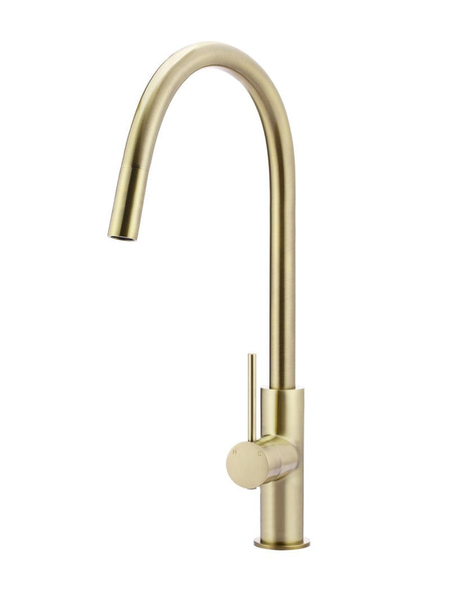 Round Piccola Pull Out Kitchen Mixer Tap - Tiger Bronze (SKU: MK17-PVDBB) by Meir