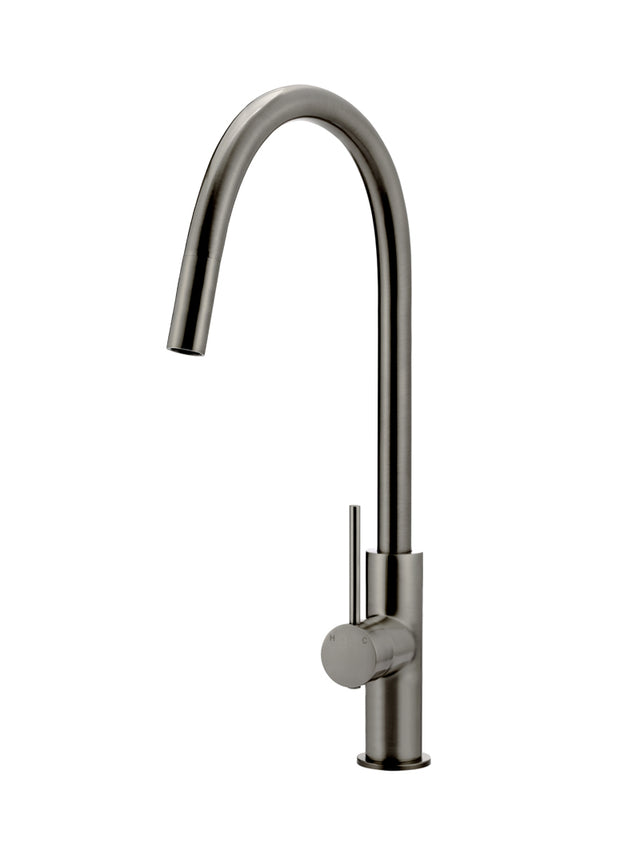 Round Piccola Pull Out Kitchen Mixer Tap - Gun Metal (SKU: MK17-PVDGM) by Meir