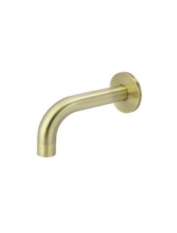 Round Curved Basin Spout 130mm - Tiger Bronze