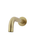 Round Curved Basin Spout 130mm - Tiger Bronze - MBS05-130-PVDBB