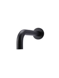 Round Curved Basin Spout 130mm - Matte Black - MBS05-130