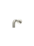 Round Curved Basin Spout 130mm - Brushed Nickel - MBS05-130-PVDBN