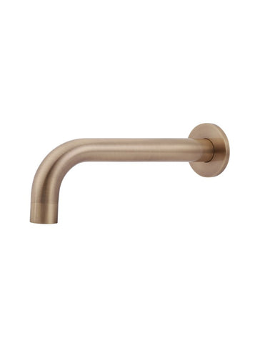 Round Curved Bath Spout - Champagne