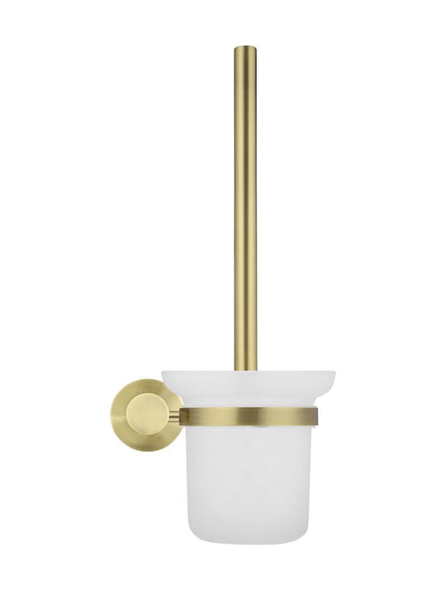 Round Toilet Brush & Holder - Tiger Bronze (SKU: MTO01-R-PVDBB) by Meir