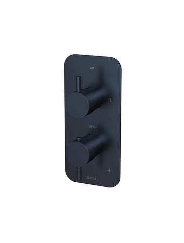 Two-way Thermostatic Mixer Valve with Diverter - Matte Black