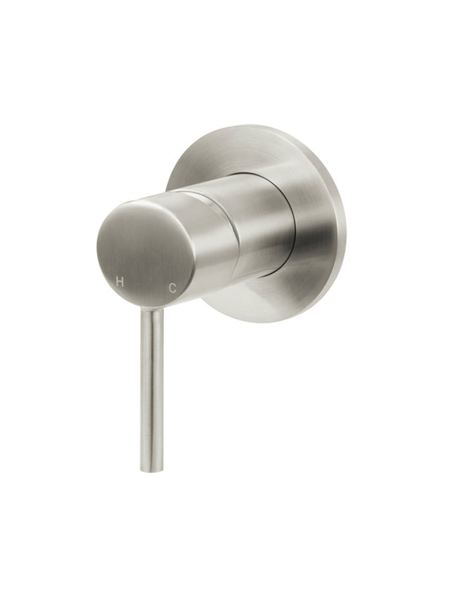 Round Finish Wall Mixer - PVD Brushed Nickel (SKU: MW03-FIN-PVDBN) by Meir
