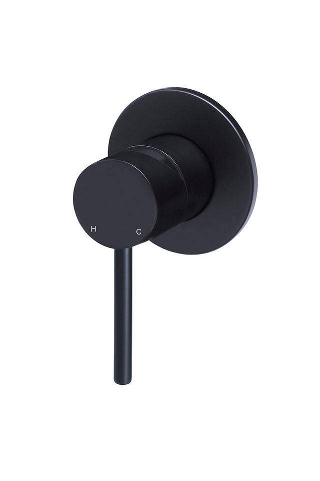 Round Finish Wall Mixer - Matte Black (SKU: MW03-FIN) by Meir