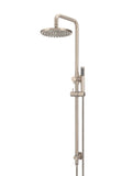 Round Combination Shower Rail, 200mm Rose, Single Function Hand Shower - Champagne - MZ0704-R-CH
