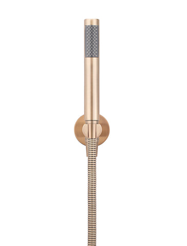 Round Hand Shower on Fixed Bracket - Champagne