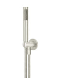 Round Hand Shower on Fixed Bracket - Brushed Nickel - MZ08-R-PVDBN