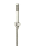 Round Hand Shower on Fixed Bracket - Brushed Nickel - MZ08-R-PVDBN