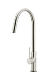 Round Piccola Pull Out Kitchen Mixer Tap - Brushed Nickel - MK17-PVDBN