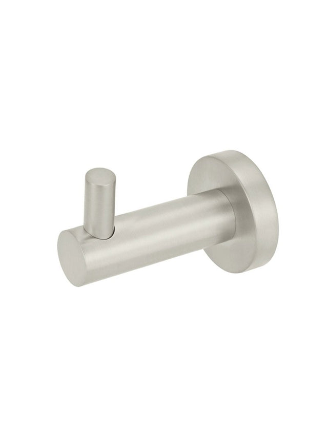 Round Robe Hook - PVD Brushed Nickel (SKU: MR03-R-PVDBN) by Meir