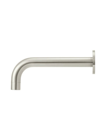Round Curved Bath Spout - Brushed Nickel