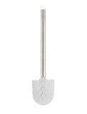Round Toilet Brush & Holder - Brushed Nickel (SKU:MTO01-R-PVDBN) by Meir - MTO01-R-PVDBN