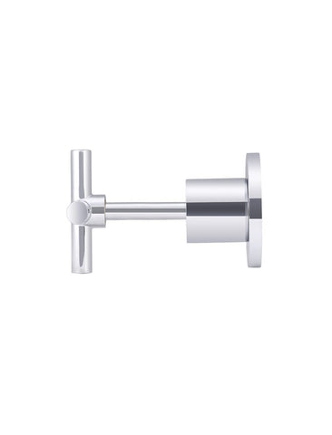 Round Cross Handle Jumper Valve Wall Tap Assemblies - Polished Chrome