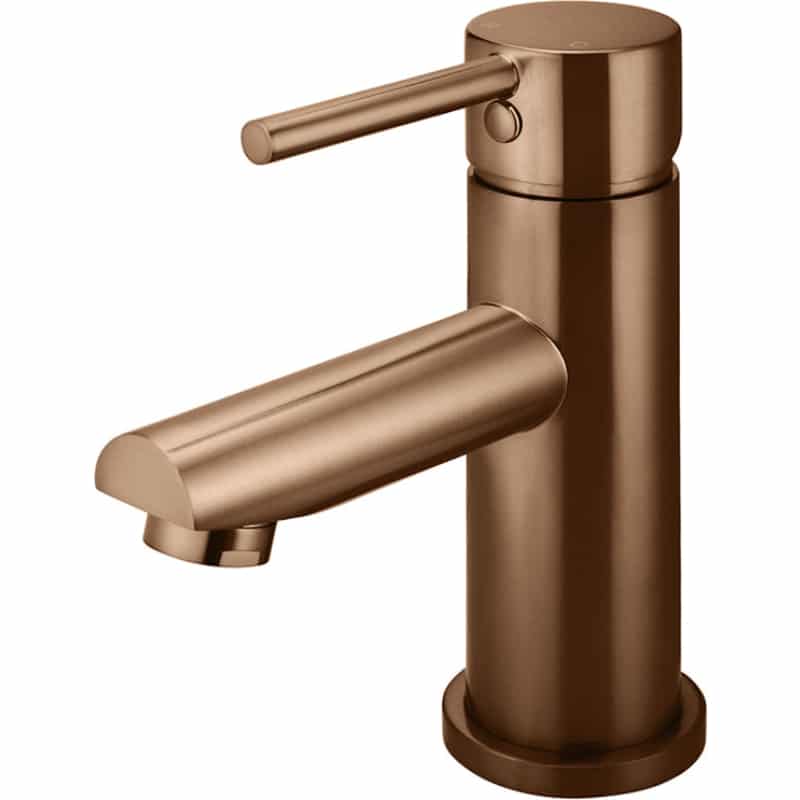 Round Basin Mixer - Lustre Bronze