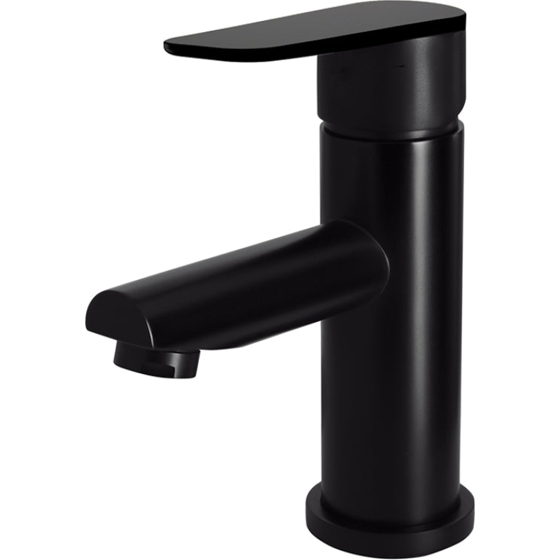 Round Paddle Basin Mixer - Matte Black