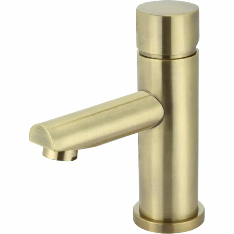 Round Pinless Basin Mixer - Tiger Bronze