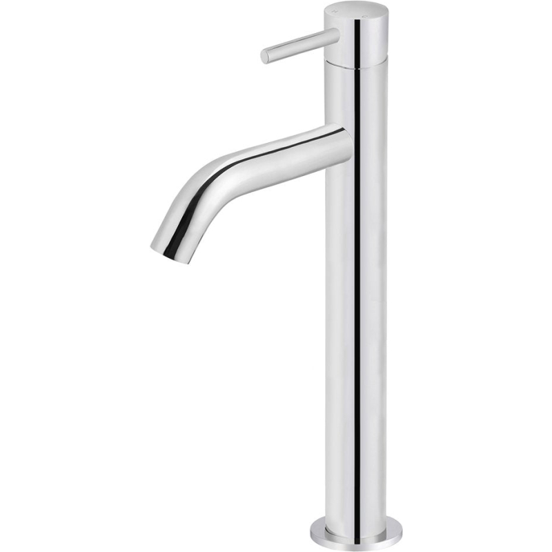 Piccola Tall Basin Mixer Tap with 130mm Spout - Chrome