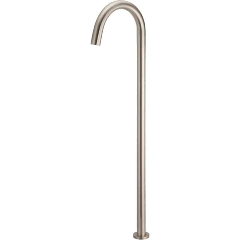 Round Freestanding Bath Spout - Champagne