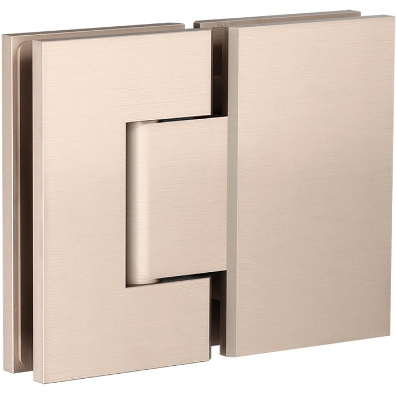 Shower Door Accessories, Glass-to-Glass Hinge - Champagne