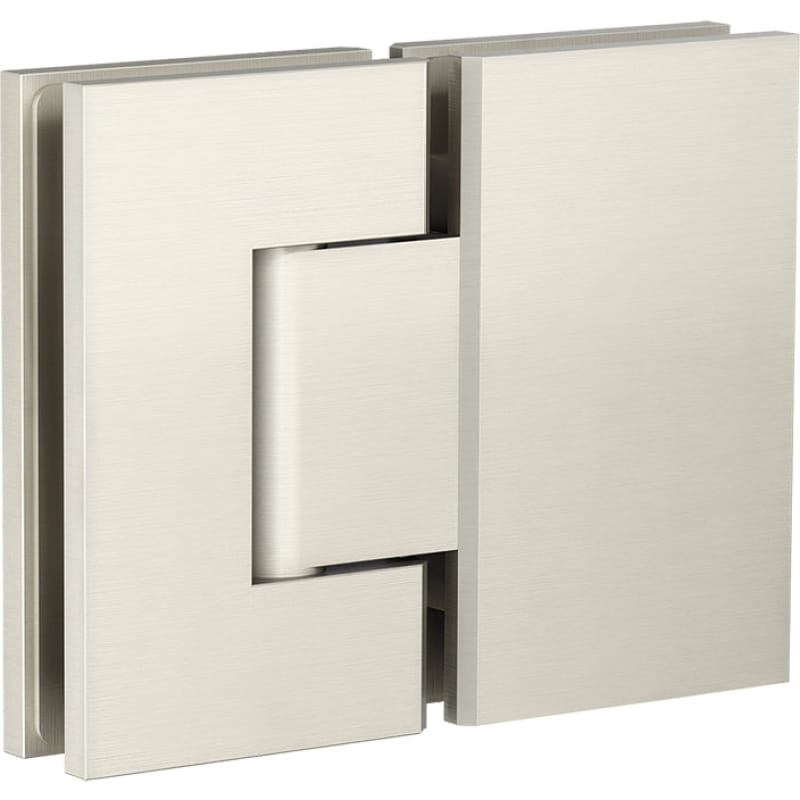 Shower Door Accessories, Glass-to-Glass Hinge - Brushed Nickel