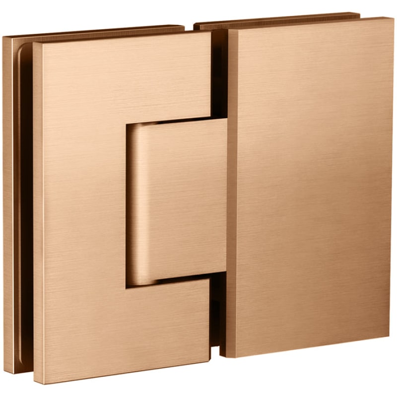 Shower Door Accessories, Glass-to-Glass Hinge - Lustre Bronze
