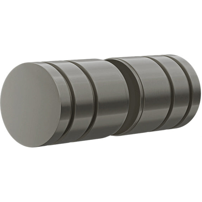 Shower Door Accessories, Round Door Handle - Gun Metal