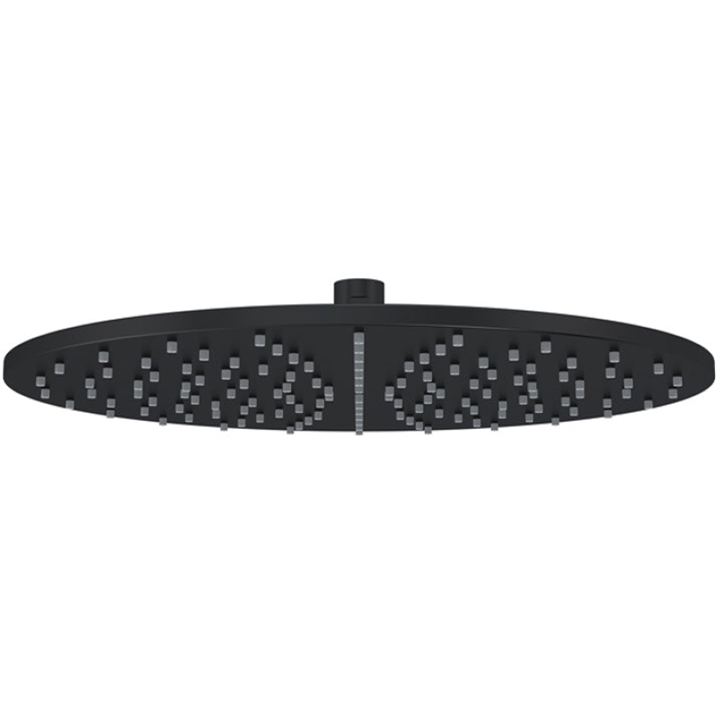Round Shower Rose 300mm - Matte Black