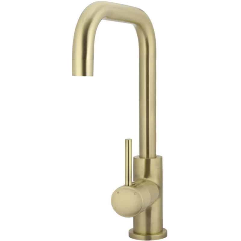 Round Kitchen Mixer Tap - Tiger Bronze