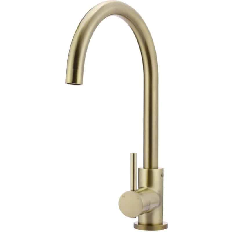Round Kitchen Mixer Tap - Tiger Bronze