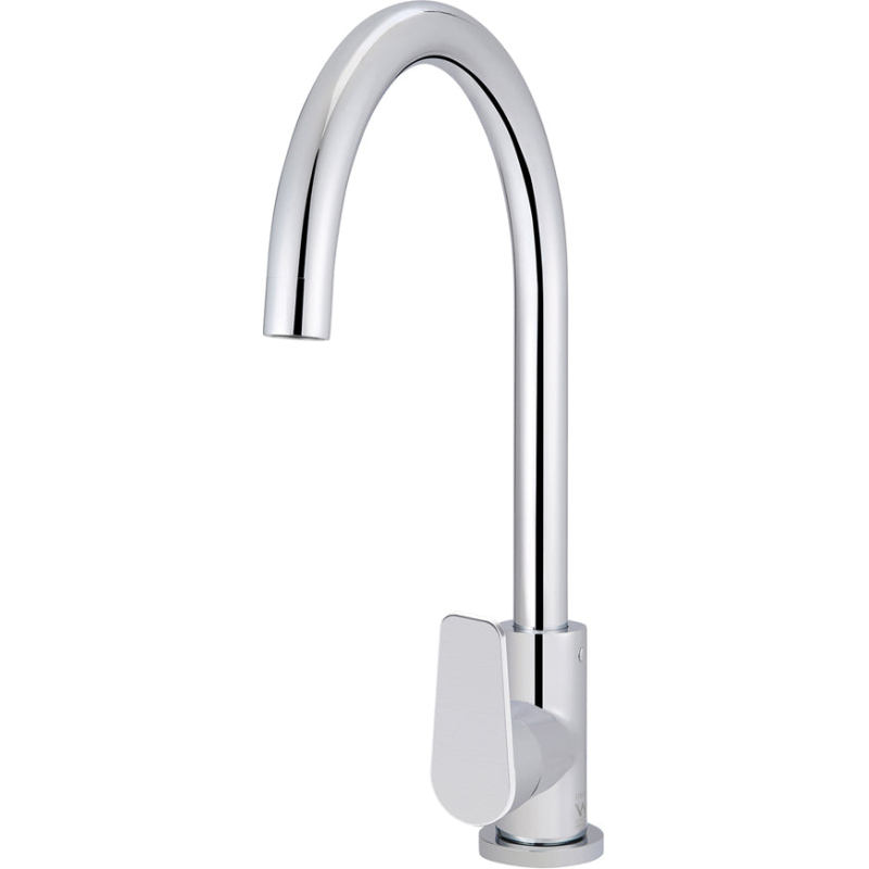 Round Paddle Kitchen Mixer Tap - Chrome